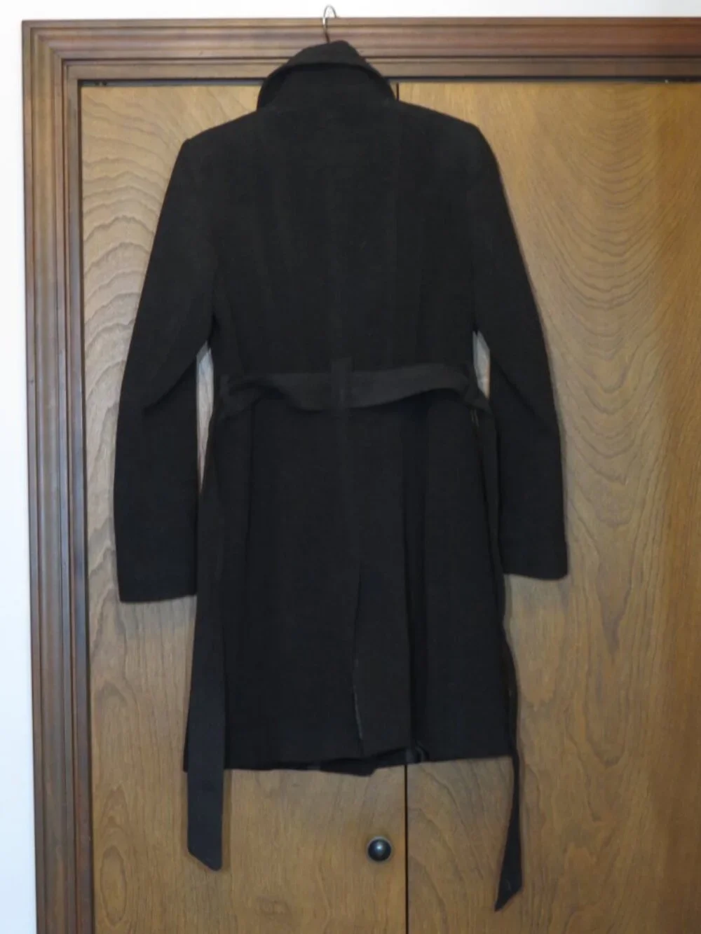 Michael Kors Small Long Winter Coat Belted Wool Blend